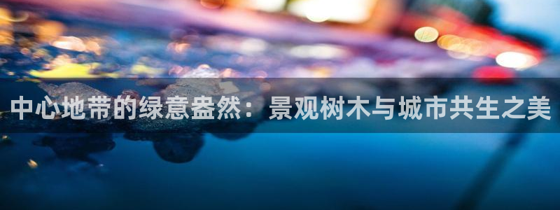 海贼王之娱乐摩根斯：中心地带的绿意盎然：景观树木与城市共生之美